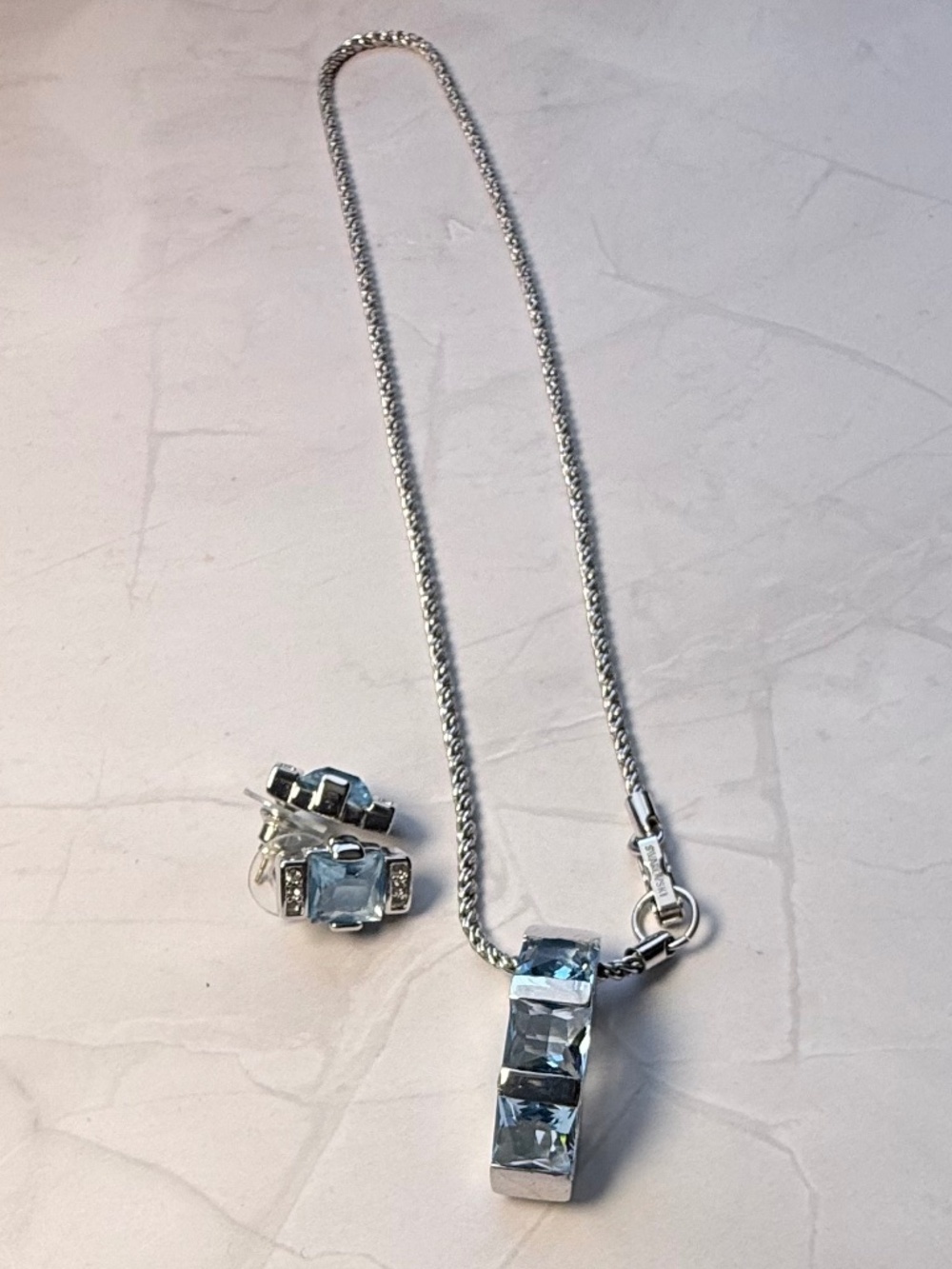 Authentic Swarovski Necklace and Earrings Set